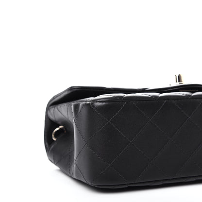 Chanel Lambskin Quilted Mini Rectangular Flap Black 8 of 11