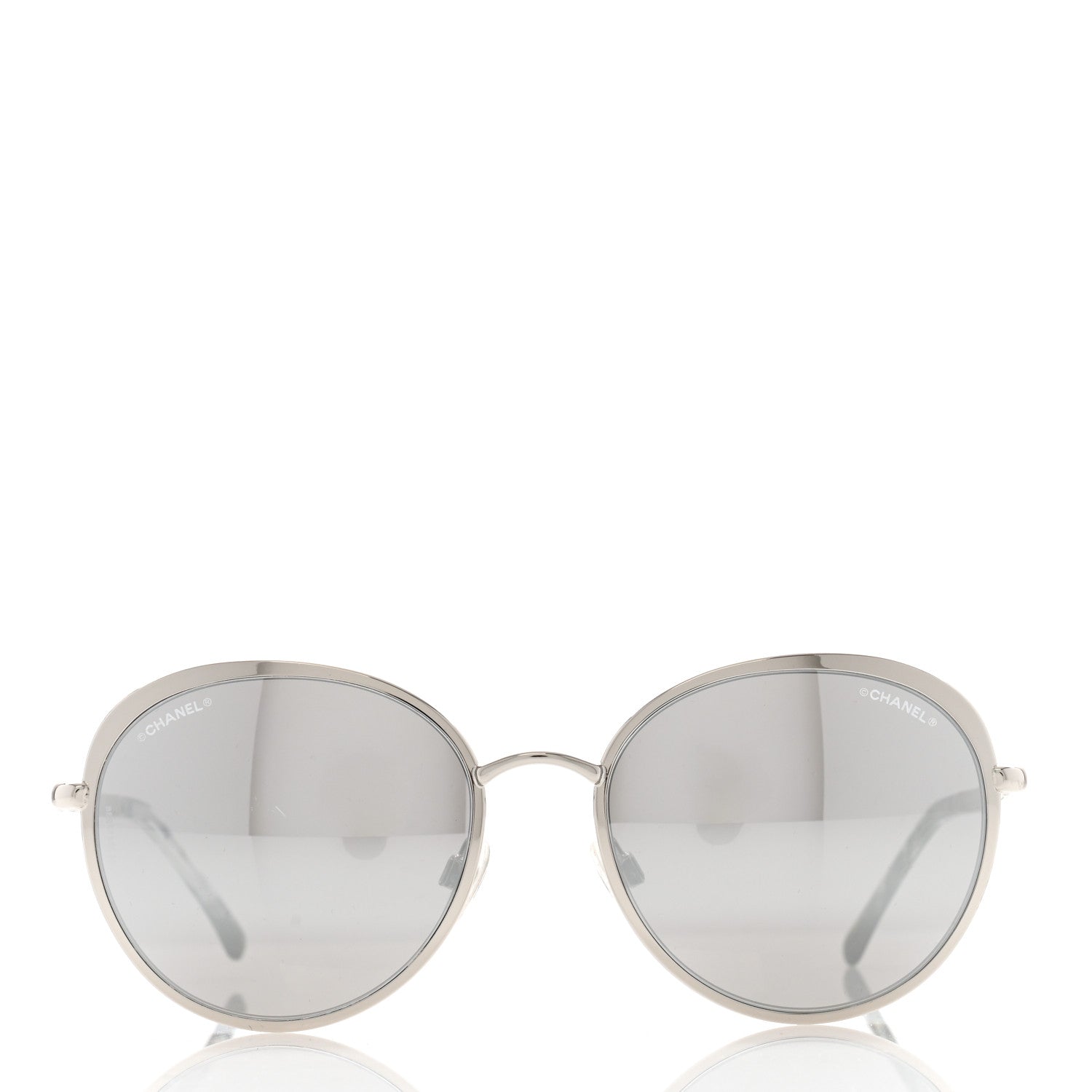 Chanel Round Spring Sunglasses 4206 Silver 2 of 8