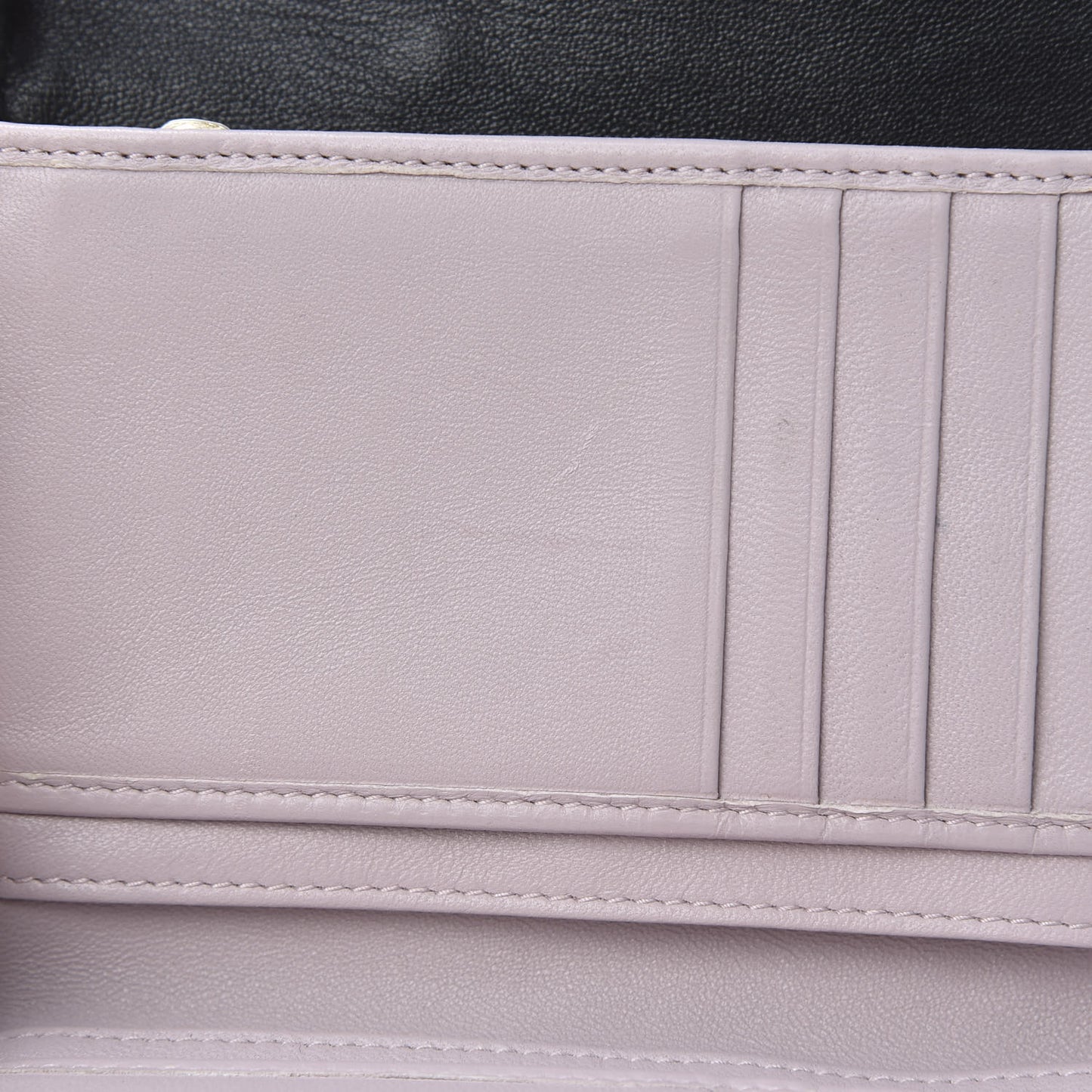 Lambskin Cannage Miss Dior Explorateur Compact Wallet Black