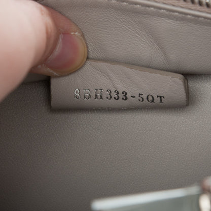 Fendi Vitello Dolce Mini 3Jours Tote Grigio Polvere 8 of 9