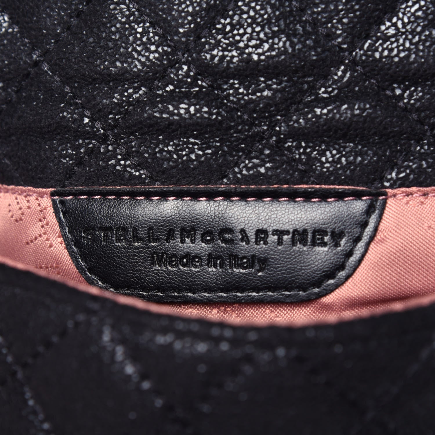 Stella McCartney Shaggy Deer Quilted Mini Falabella Crossbody Black 6 of 9
