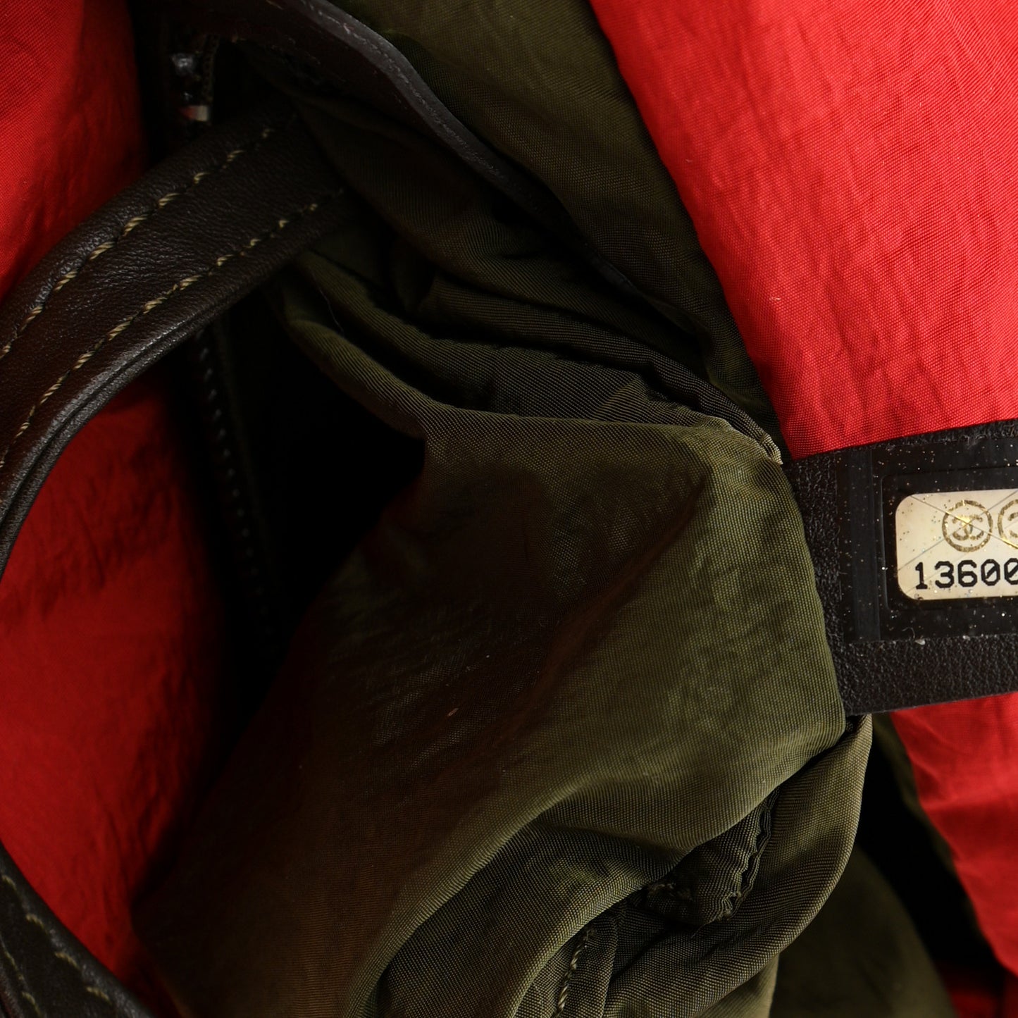 Nylon Quilted Small Coco Cocoon Tote Red
