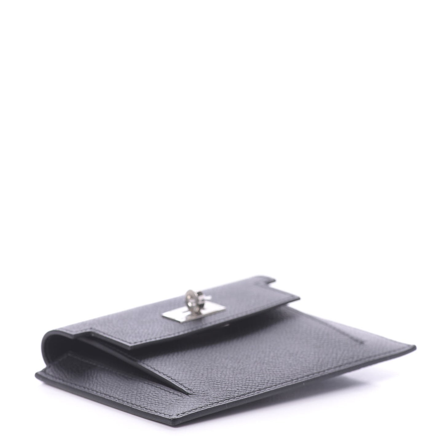 Epsom Kelly Pocket Compact Wallet Black