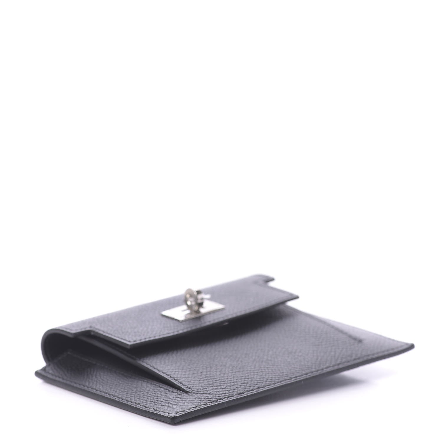 Hermes Epsom Kelly Pocket Compact Wallet Black 4 of 10