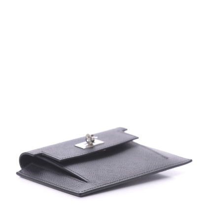 Hermes Epsom Kelly Pocket Compact Wallet Black 4 of 10