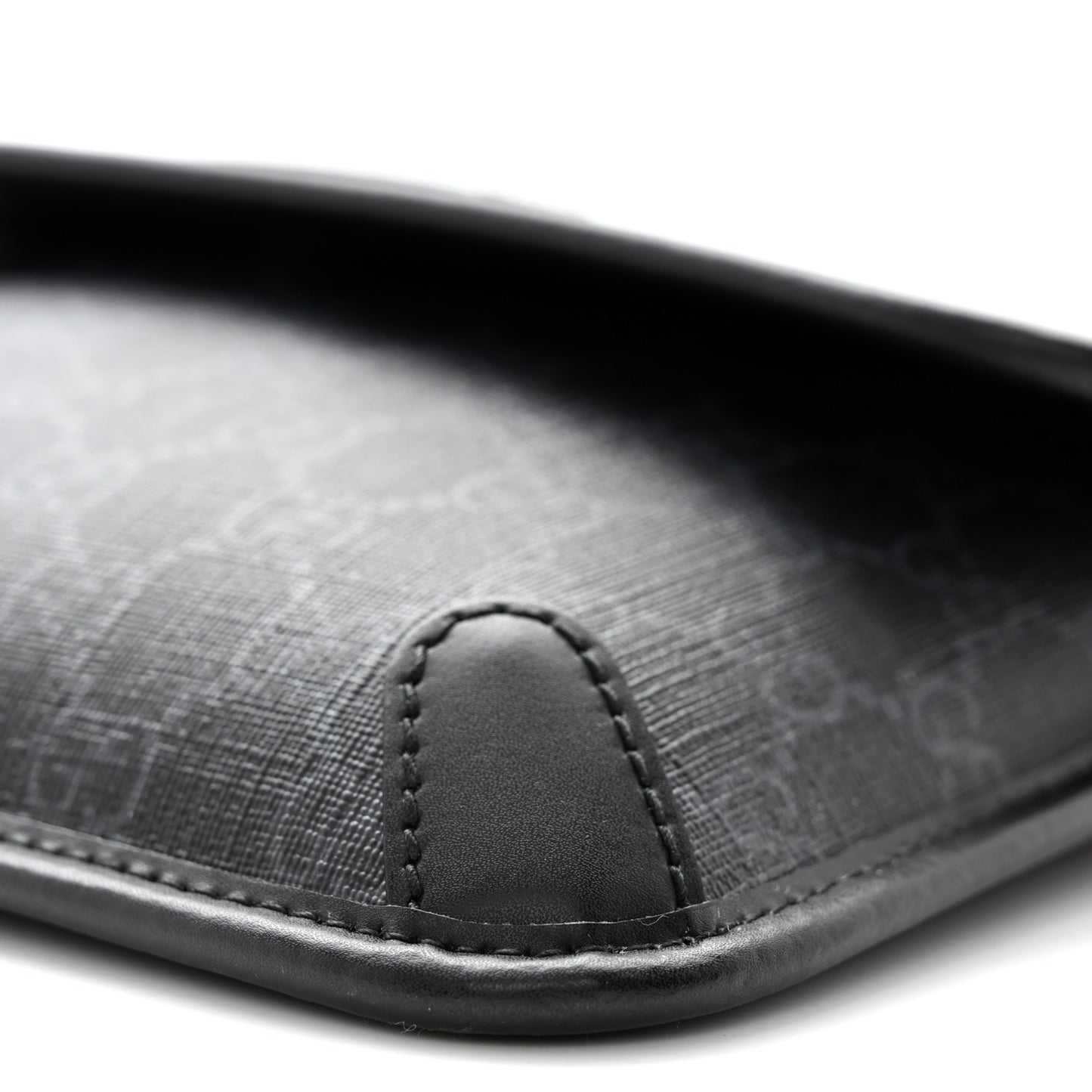 GG Supreme Monogram Web Slim Belt Bag Black Grey