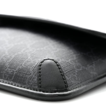 Gucci GG Supreme Monogram Web Slim Belt Bag Black Grey 10 of 10