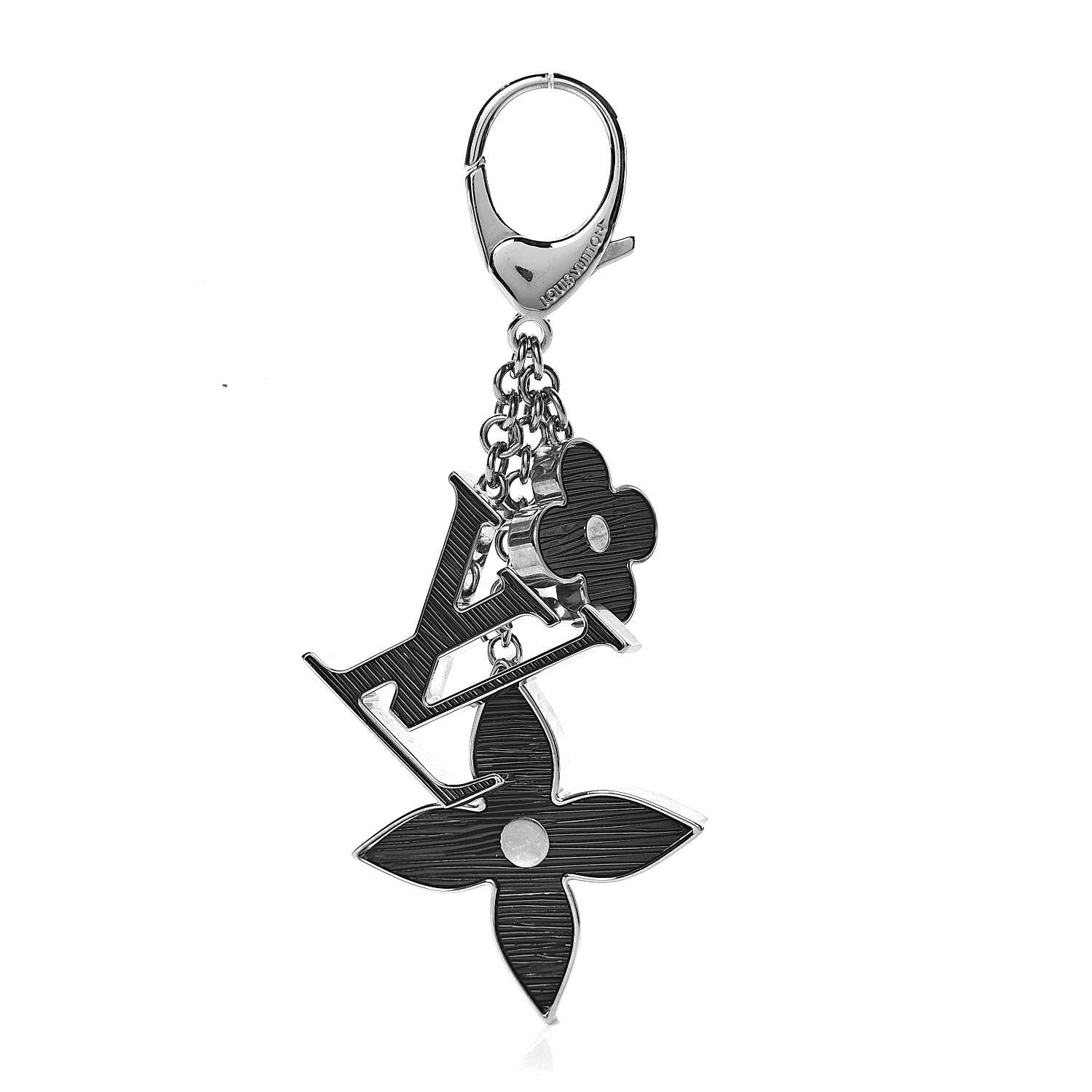 Louis Vuitton Fleur d'Epi Bag Charm Black 1 of 3