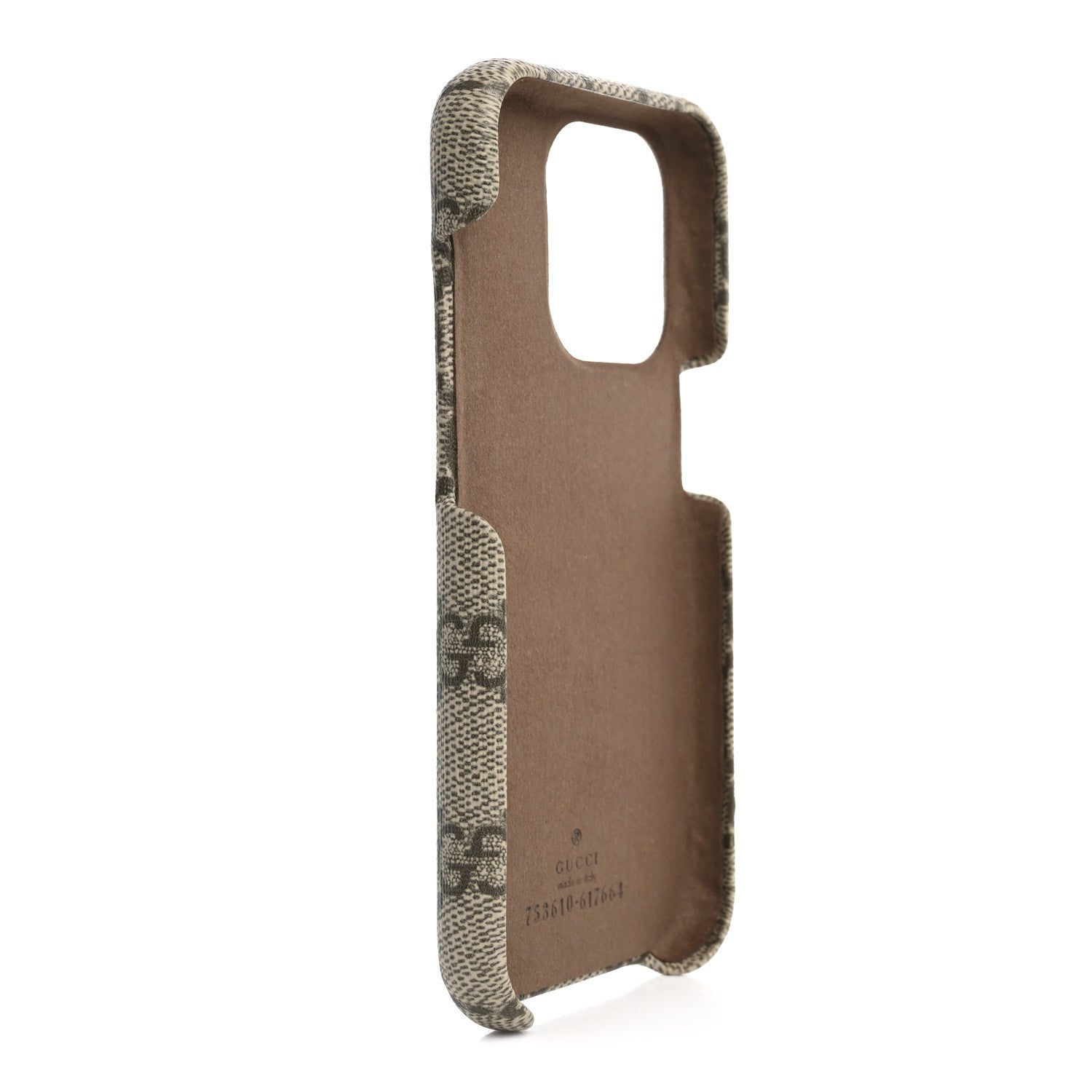 Gucci GG Supreme Monogram Ophidia iPhone 14 Pro Phone Case Beige Ebony 3 of 7