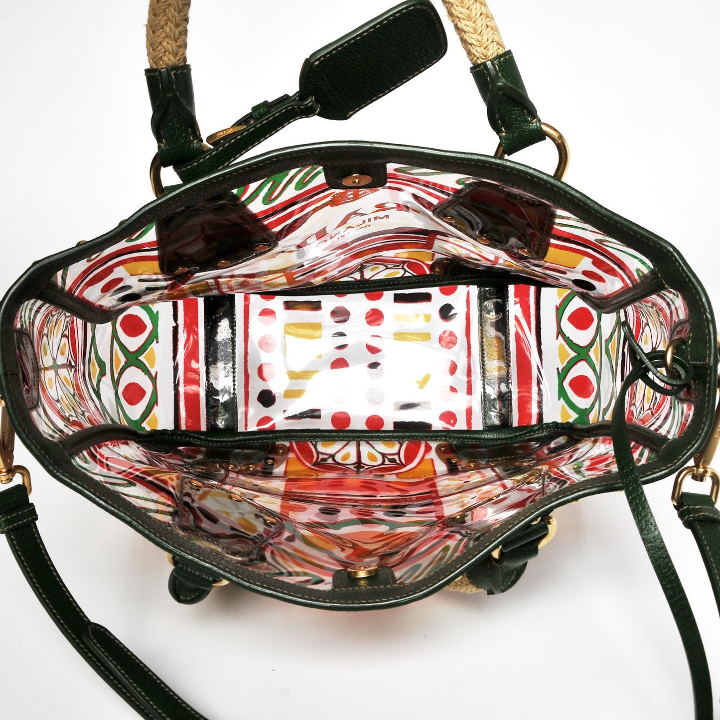 Plexiglass Printed Shopping Tote Larice