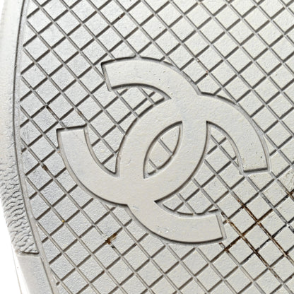 Chanel Calfskin CC Womens Sneakers 38 Black 9 of 9