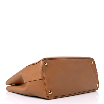 Prada Saffiano Large Galleria Double Zip Tote Caramel 4 of 21
