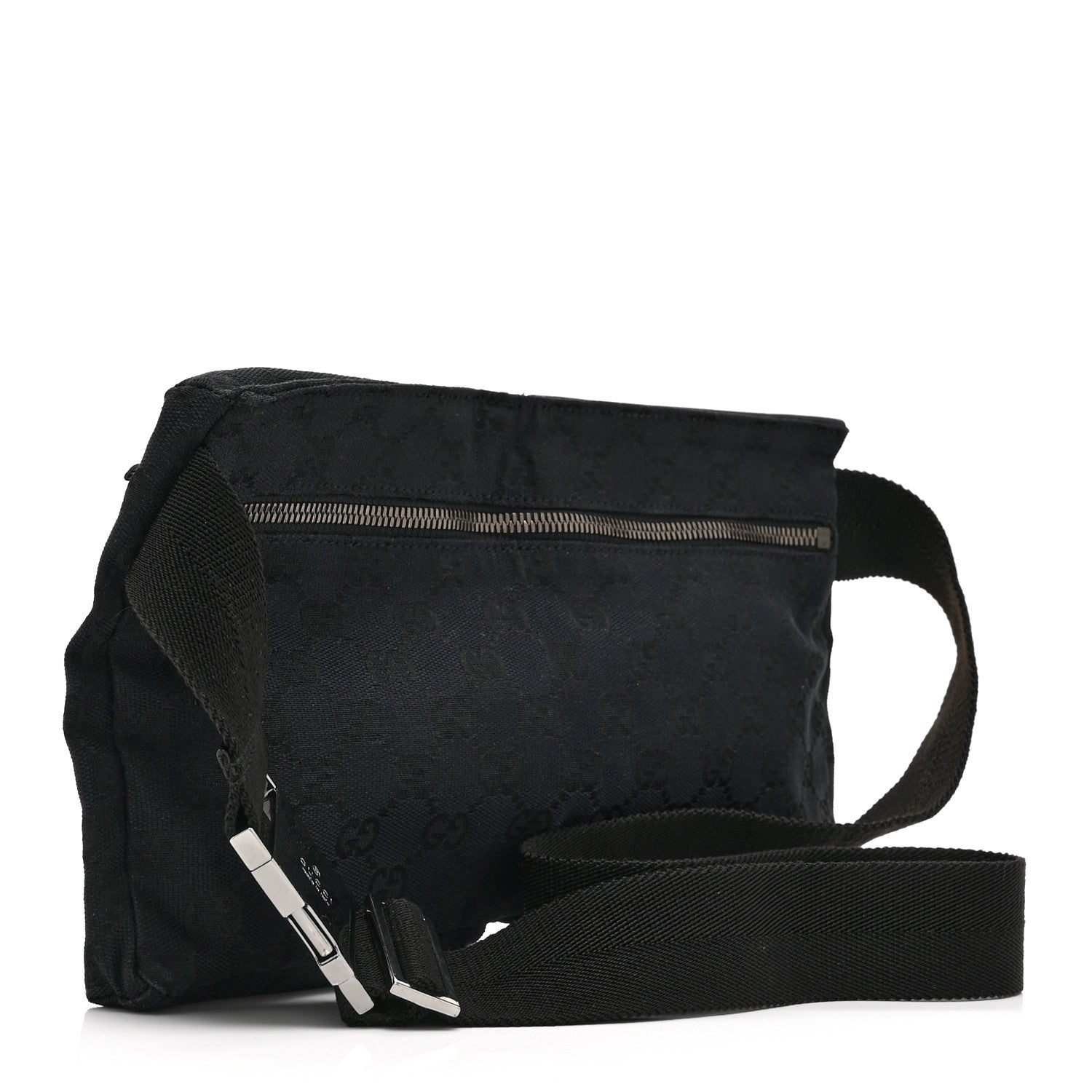 Gucci GG Monogram Double Pocket Belt Bag Black 3 of 9