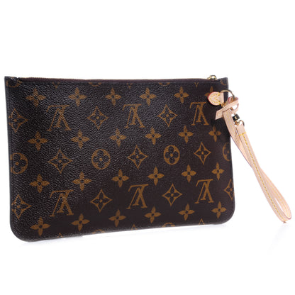 Louis Vuitton Monogram Neverfull MM GM Pochette Fuchsia 3 of 7