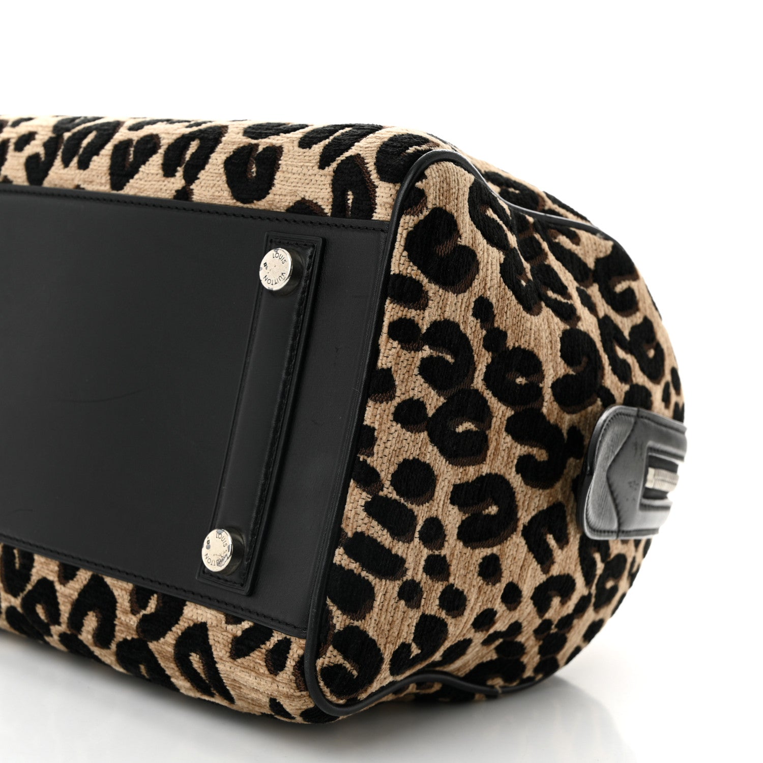 Louis Vuitton Jacquard Velvet Leopard Print Stephen Sprouse Speedy 10 of 12