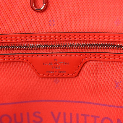 Louis Vuitton Monogram Escale Neverfull MM Rouge 6 of 10