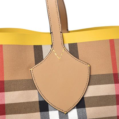 Burberry Vintage Check Large The Giant Reversible Tote Antique Yellow Golden Yellow 21 of 24