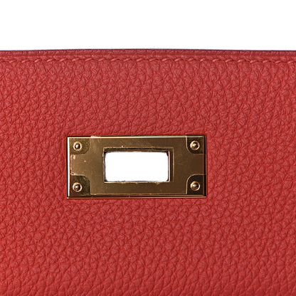 Hermes Togo Kelly Retourne 28 Rouge Pivoine 28 of 35