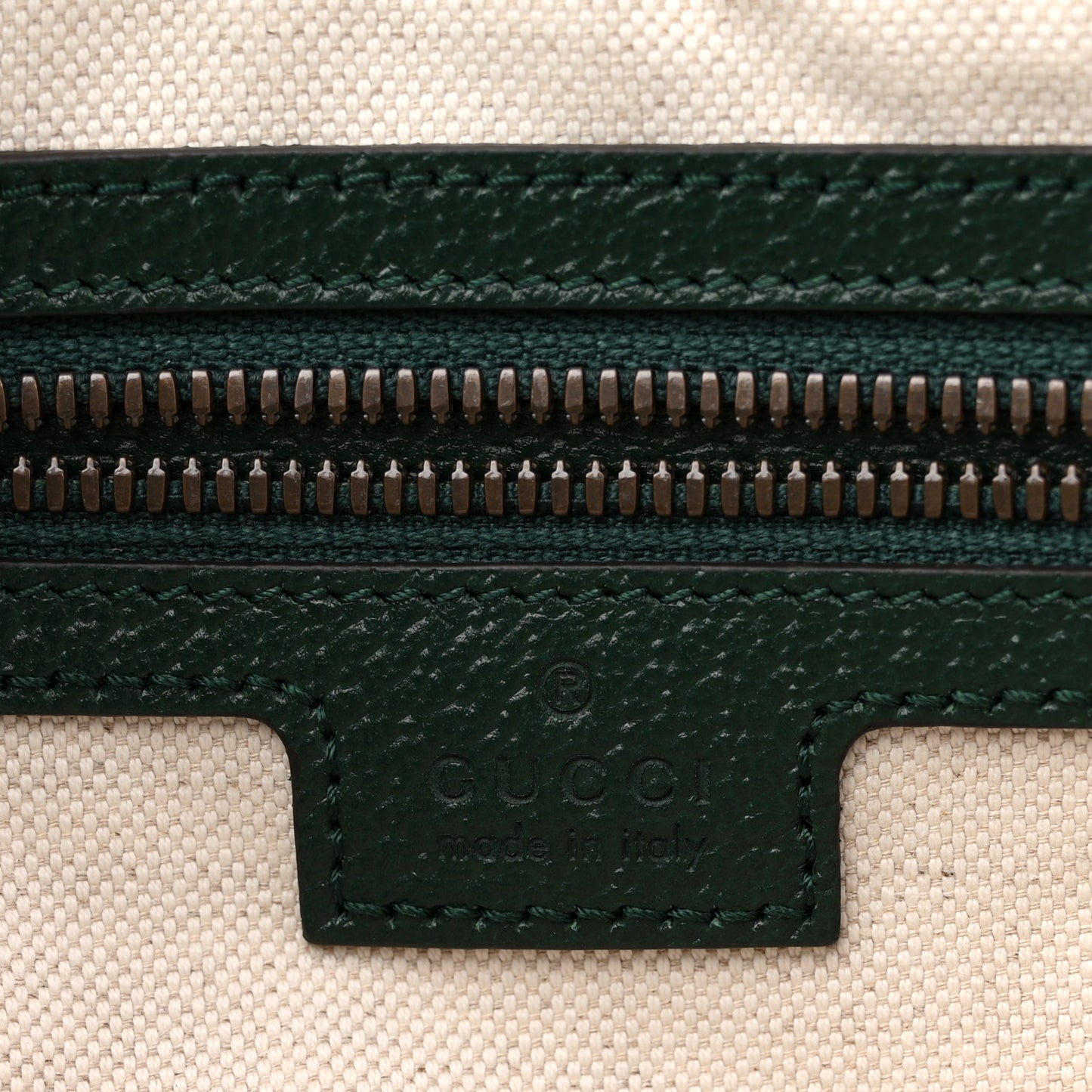 Monogram GG Mignon Textured Dollar Calfskin GG Supreme Monogram Quilted Mini GG Belt Bag Green Beige Ebony