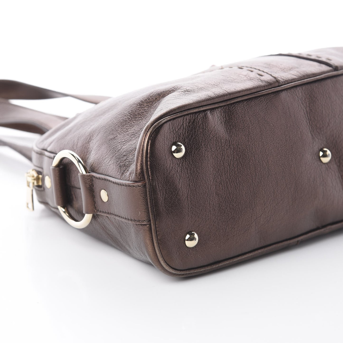 Metallic Calfskin Medium Muse Copper