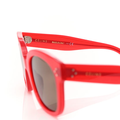 Celine Polarized Square Sunglasses CL40002U Milky Red 5 of 6