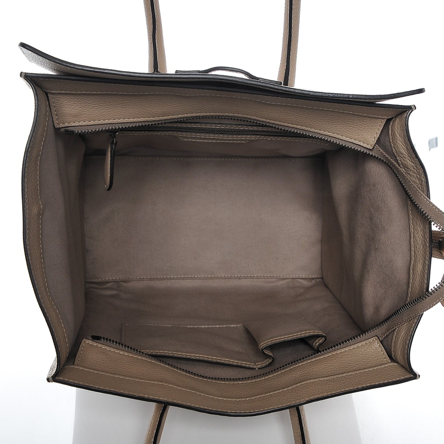 Drummed Calfskin Mini Luggage Dune