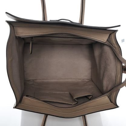 Celine Drummed Calfskin Mini Luggage Dune 5 of 6