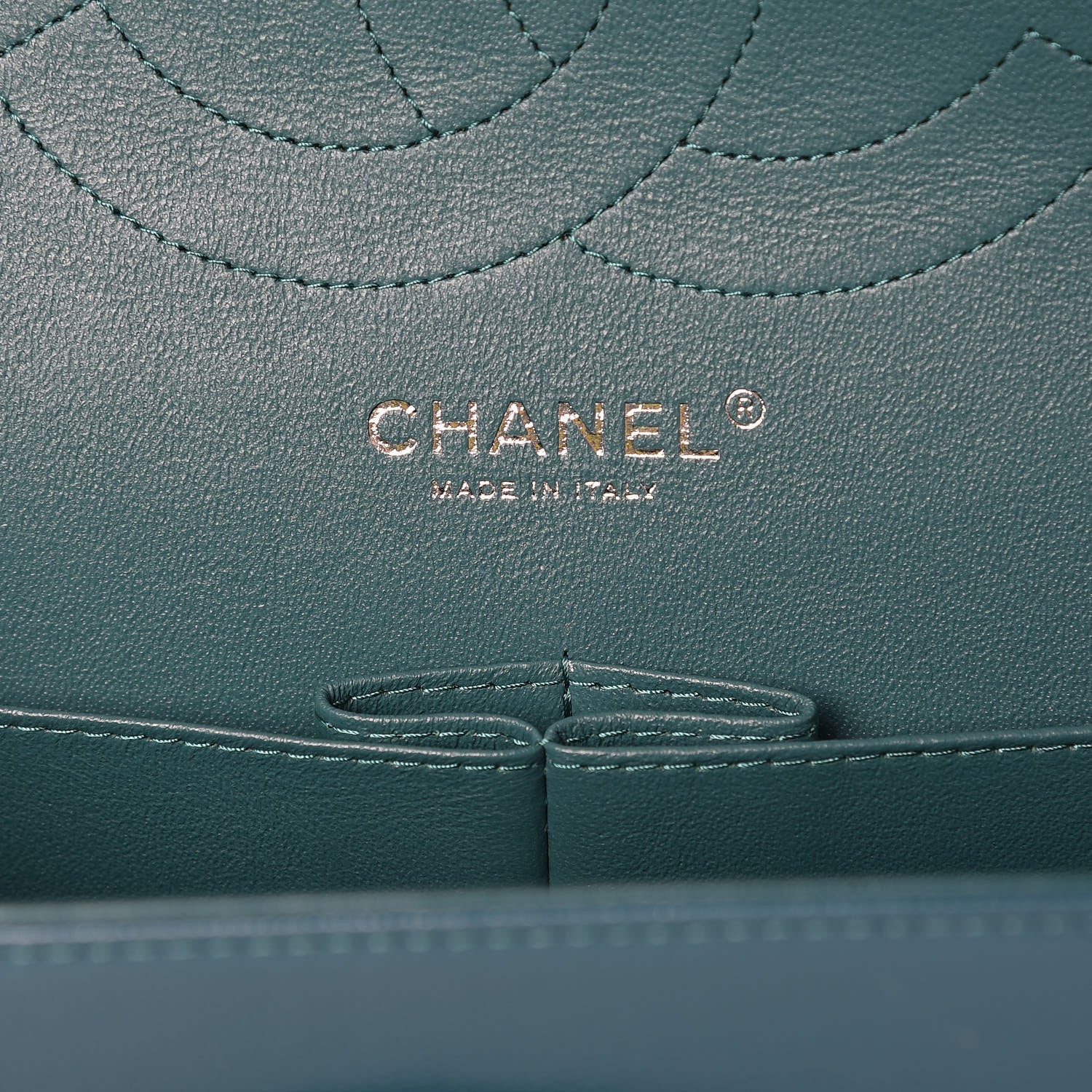 Chanel Caviar Quilted Jumbo Double Flap Dark Turquoise 6 of 7