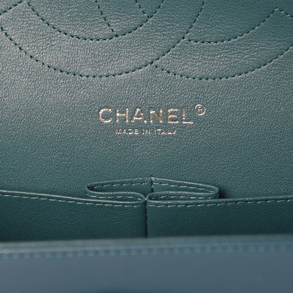 Chanel Caviar Quilted Jumbo Double Flap Dark Turquoise 6 of 7