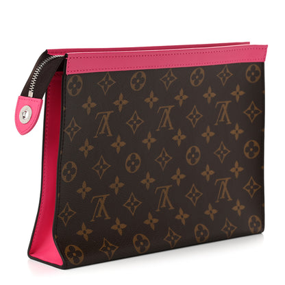 Louis Vuitton Monogram Macassar Pochette Voyage MM Fuchsia 3 of 10