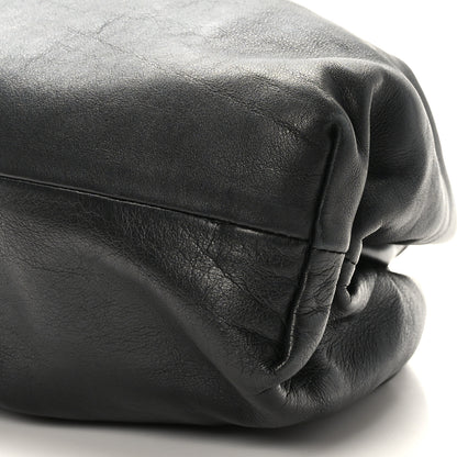 Bottega Veneta Smooth Butter Calf The Pouch Oversized Clutch Black 9 of 9