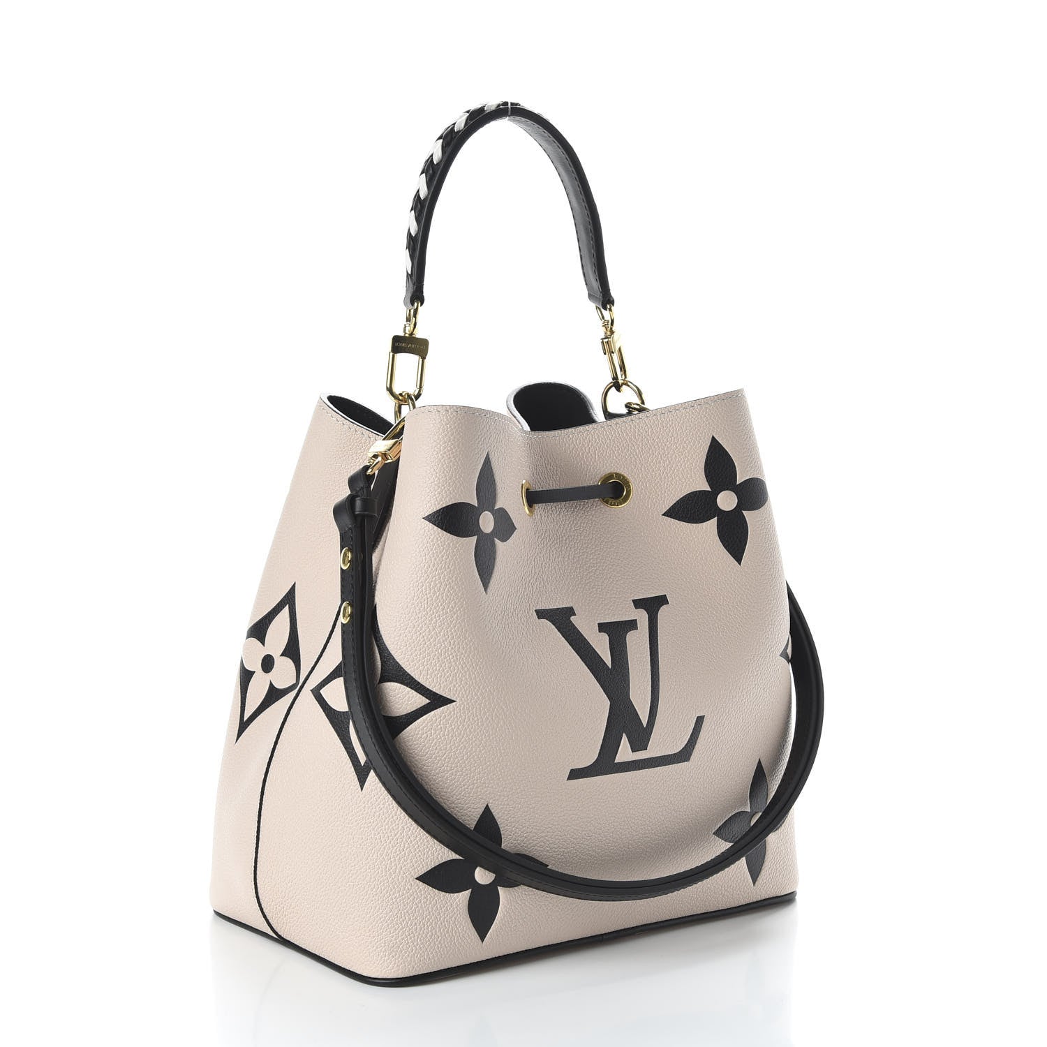 Louis Vuitton Empreinte Monogram Giant Crafty Neonoe MM Creme Black 5 of 11