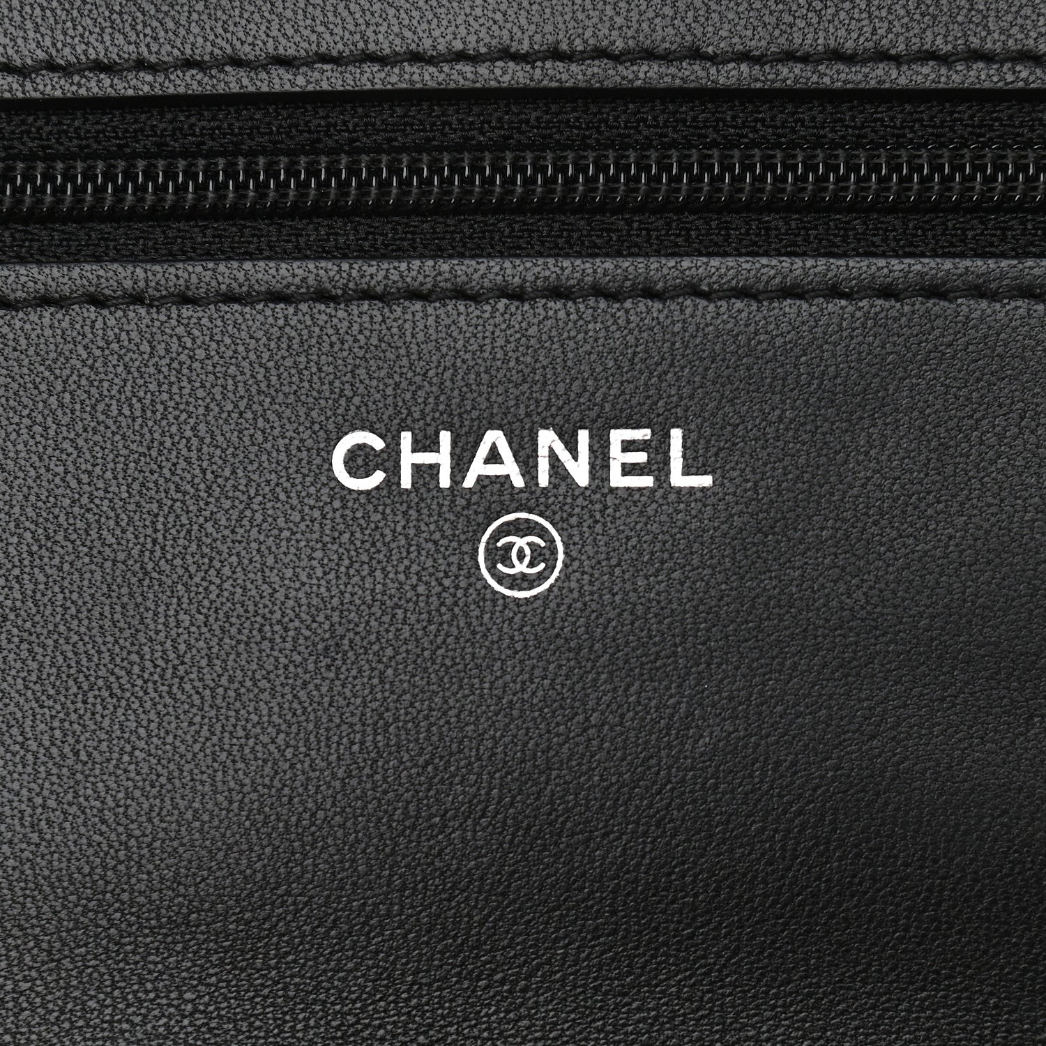 Chanel Lambskin Quilted Wallet On Chain WOC Black 6 of 9