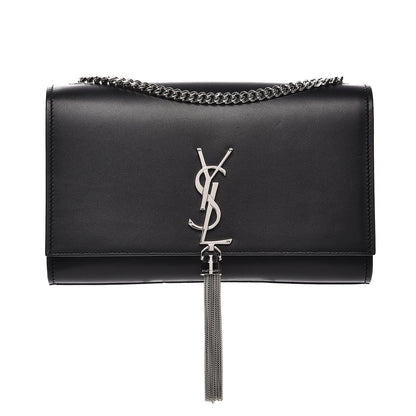 Saint Laurent Smooth Calfskin Medium Classic Monogram Kate Tassel Satchel Black 1 of 7