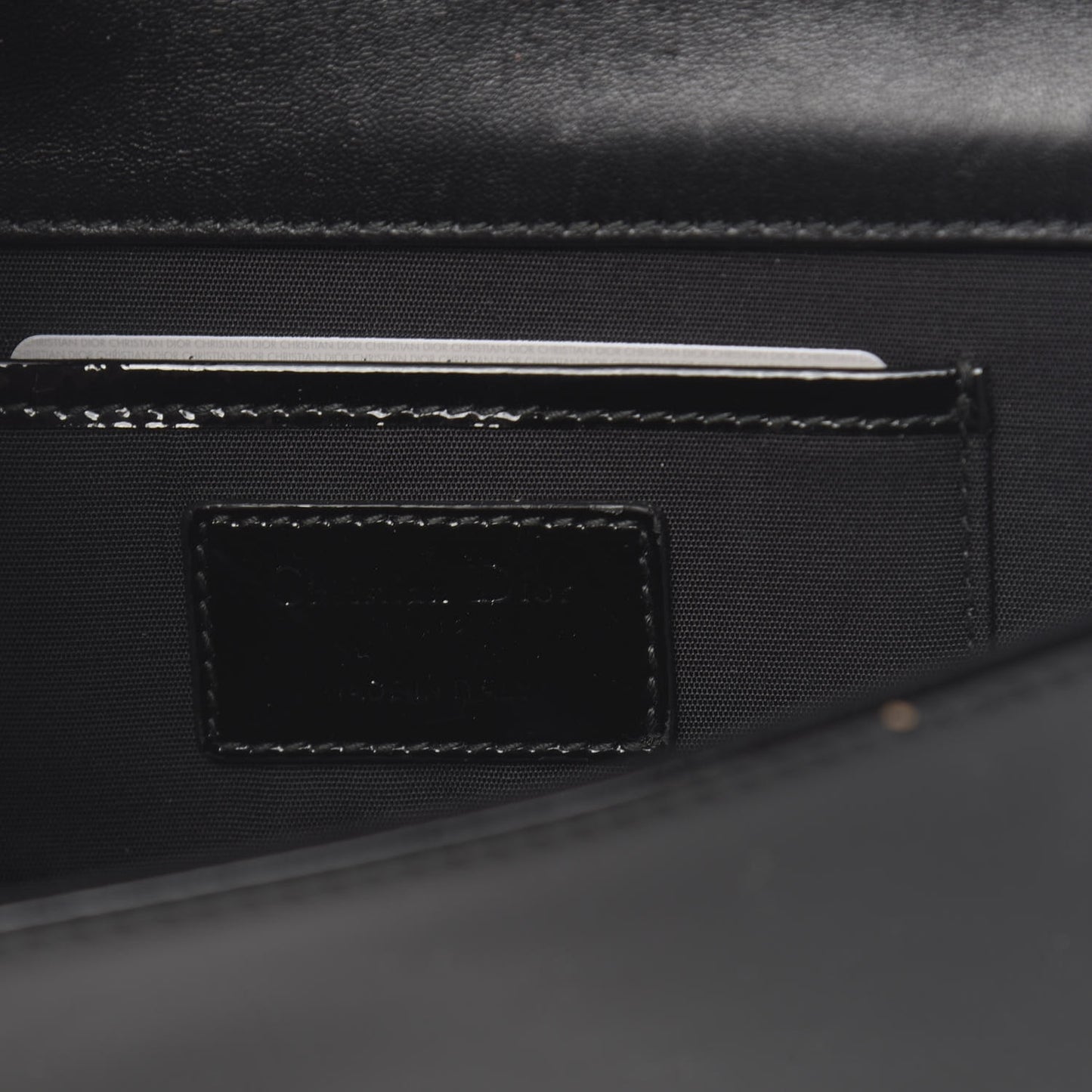 Patent Cannage Lady Dior Convertible Clutch Black