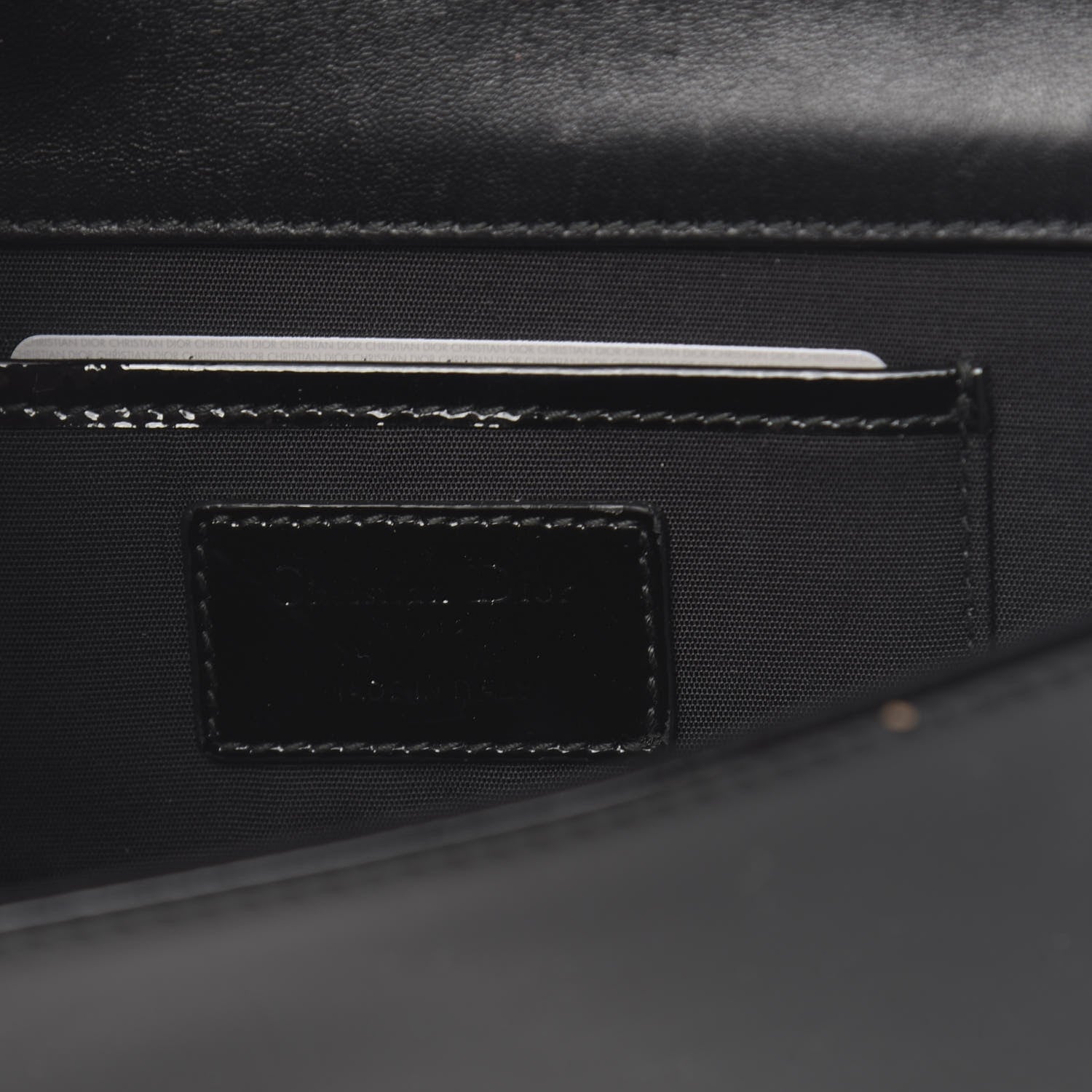 Christian Dior Patent Cannage Lady Dior Convertible Clutch Black 6 of 9