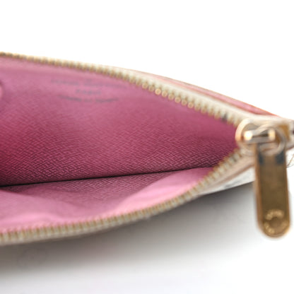 Louis Vuitton Monogram Multicolor Key Pouch White Litchi 5 of 7