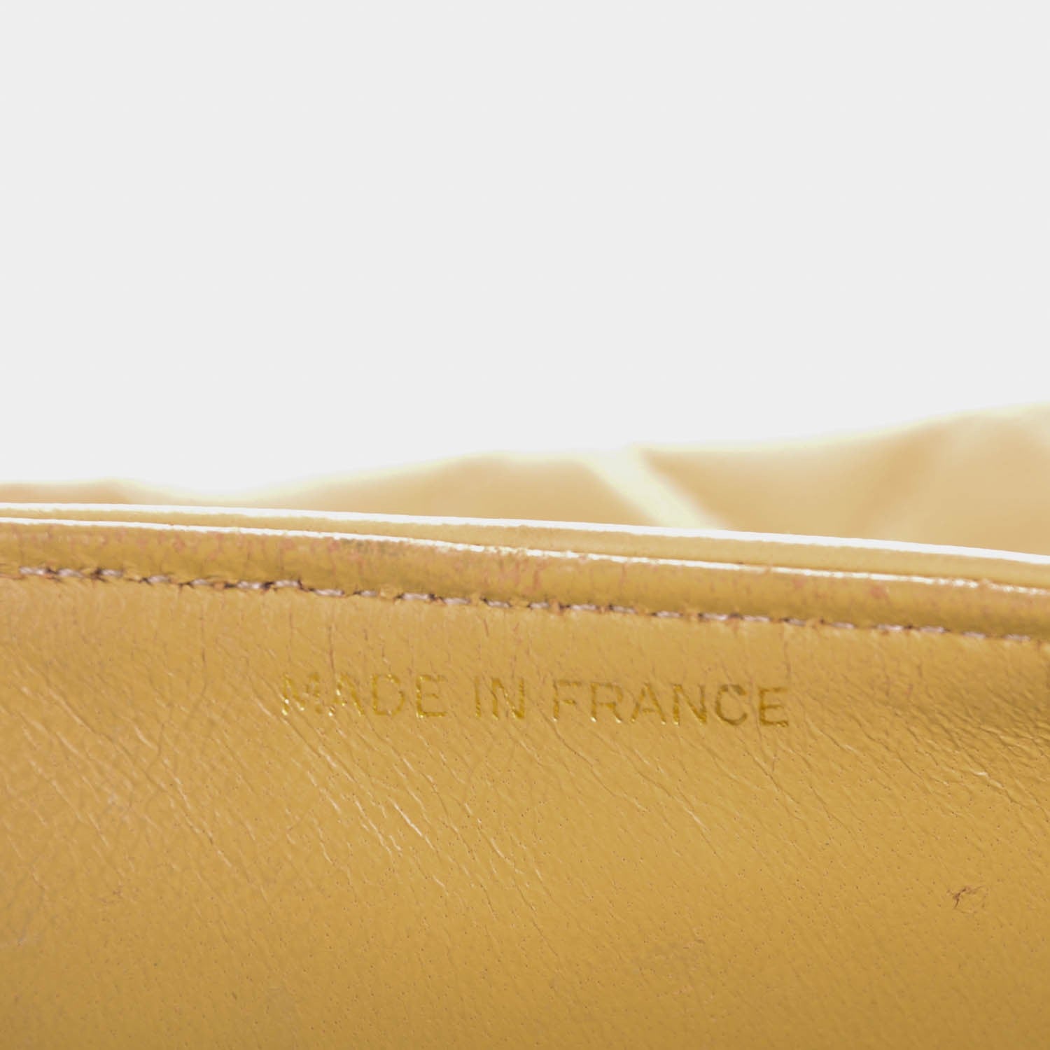 Chanel Lambskin Quilted Medium Double Flap Beige 9 of 11