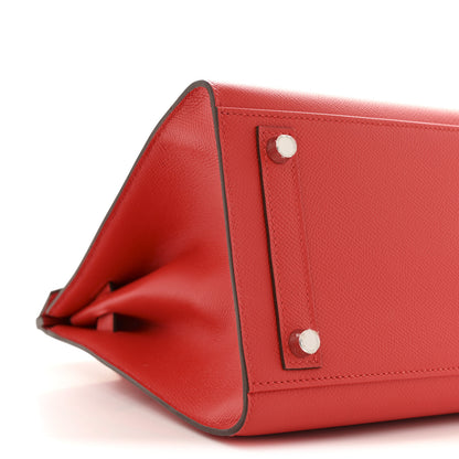 Hermes Epsom Sellier Birkin 30 Rouge De Coeur 9 of 10