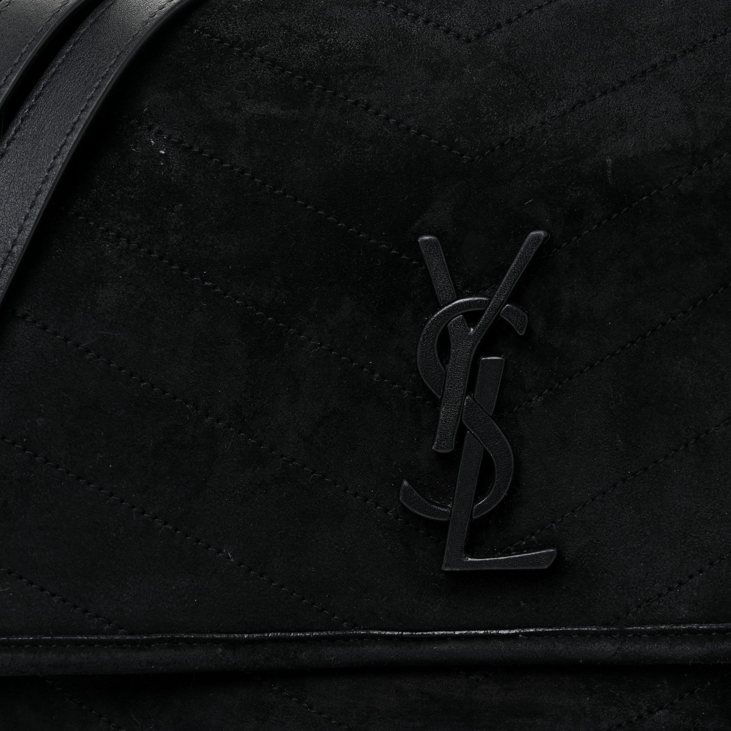 Saint Laurent Suede Monogram Medium Niki Chain Satchel Black 9 of 27