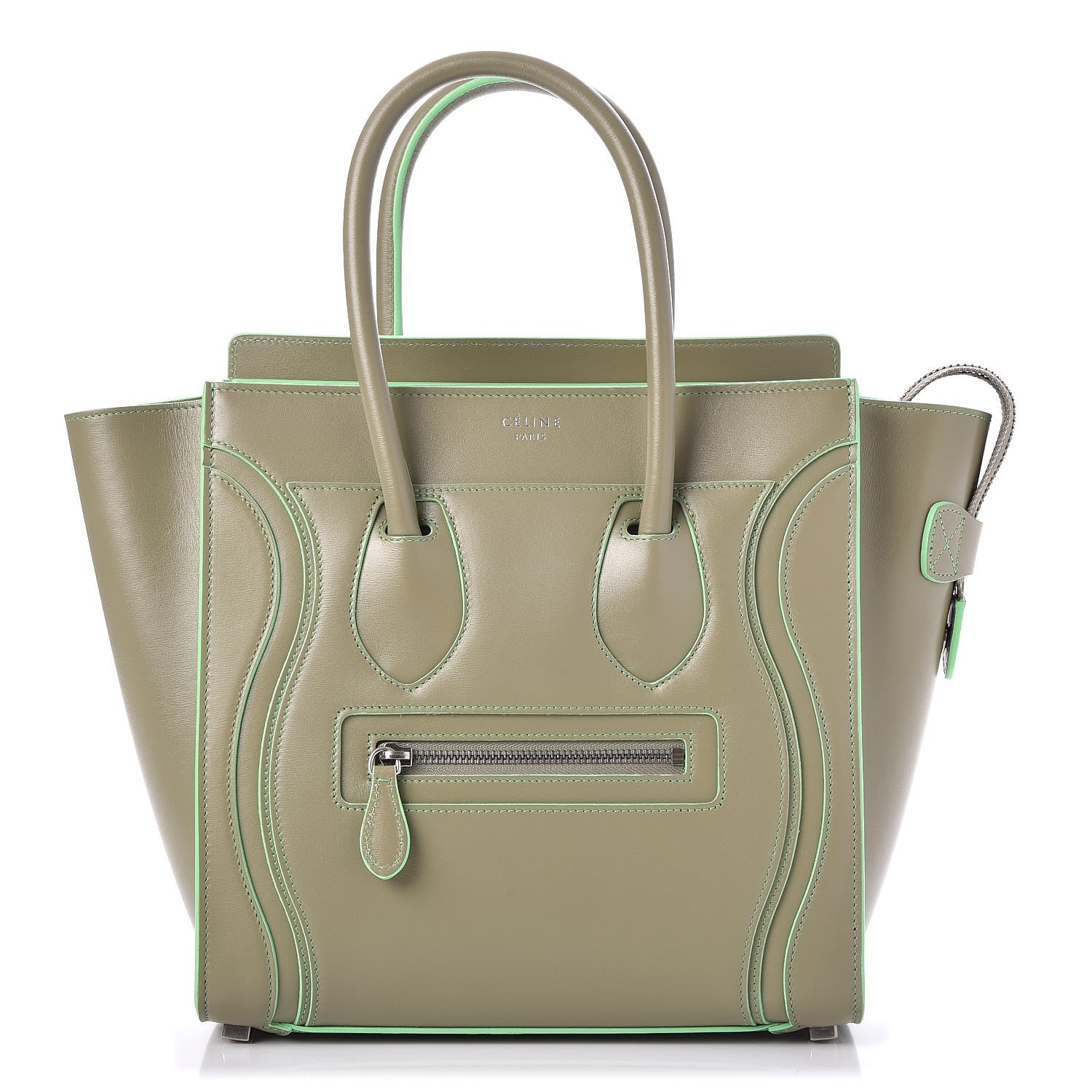 Celine Satin Calfskin Micro Debossed Luggage Light Khaki 1 of 7