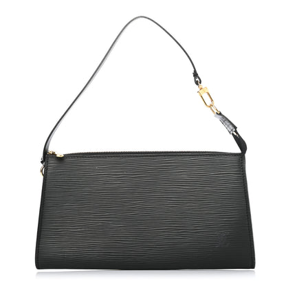 Louis Vuitton Epi Pochette Accessories 24 Black 1 of 6
