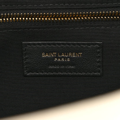 Saint Laurent Grain De Poudre Mixed Matelasse Large Triquilt Monogram Satchel Porcellana 5 of 7