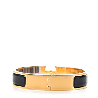 Hermes Enamel Narrow Clic Clac H Bracelet PM Black 3 of 5