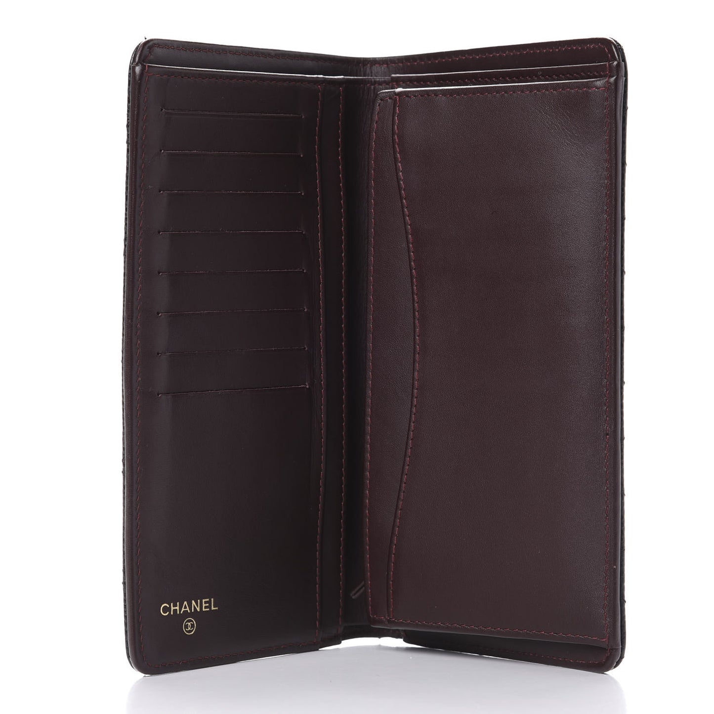 Caviar Quilted Yen Wallet Black
