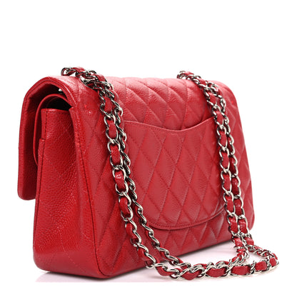 Chanel Caviar Quilted Medium Double Flap Red 3 of 10