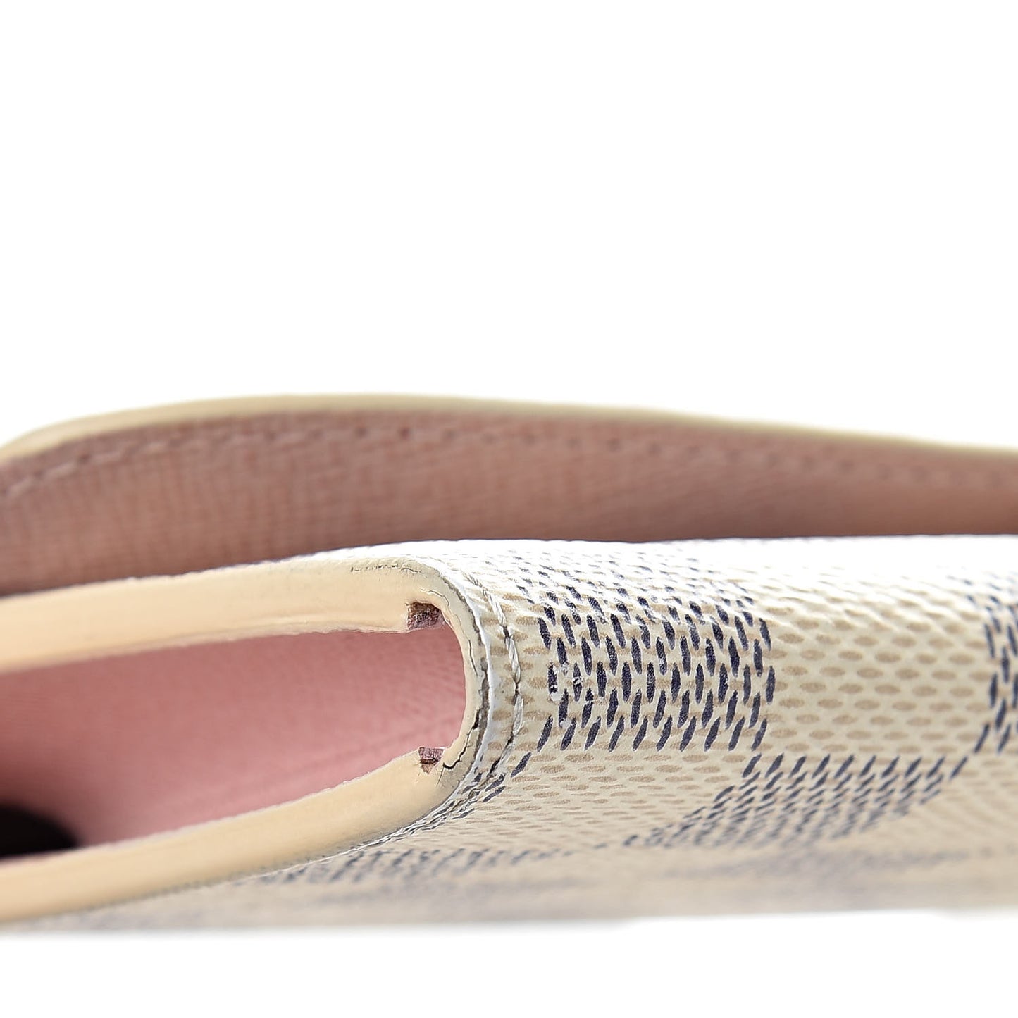 Damier Azur Emilie Wallet Rose Ballerine