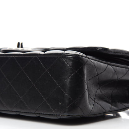 Chanel Lambskin Quilted Medium Double Flap Black 7 of 18