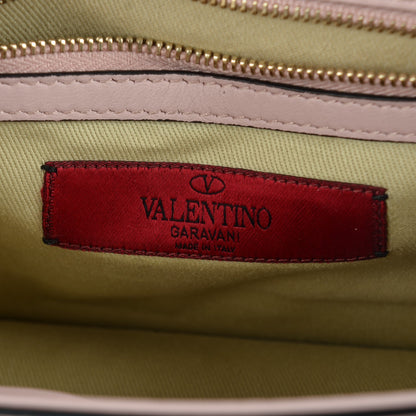 Valentino Garavani Vitello Small Glam Lock Rockstud Flap Water Rose 6 of 8