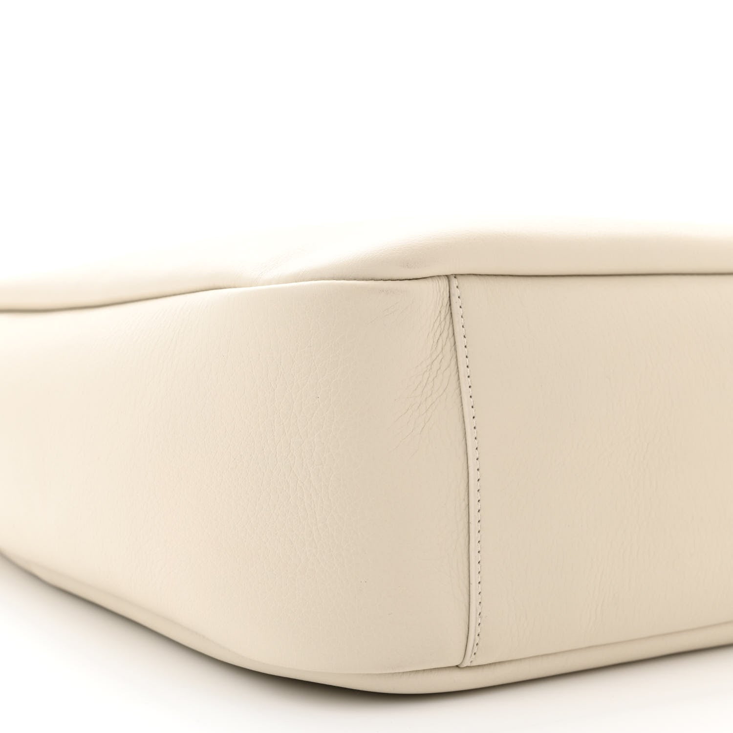 Saint Laurent Smooth Calfskin Large Le 5 A 7 Soft Hobo Blanc Vintage 9 of 10